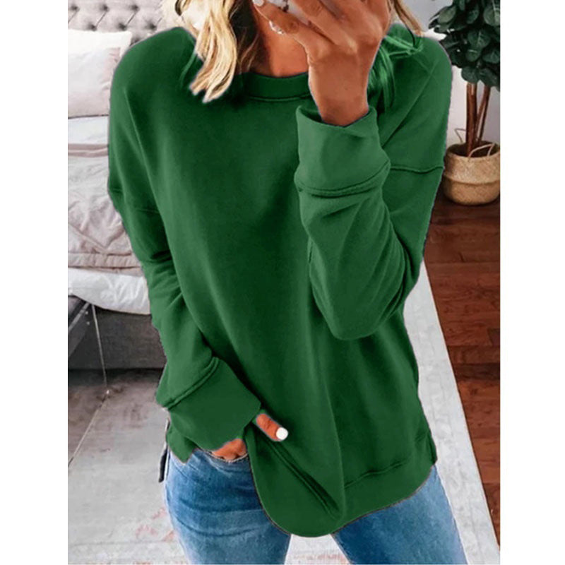 Women’s Casual Round Neck Long Sleeve T-Shirt
