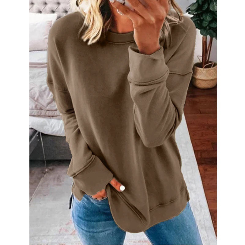Women’s Casual Round Neck Long Sleeve T-Shirt