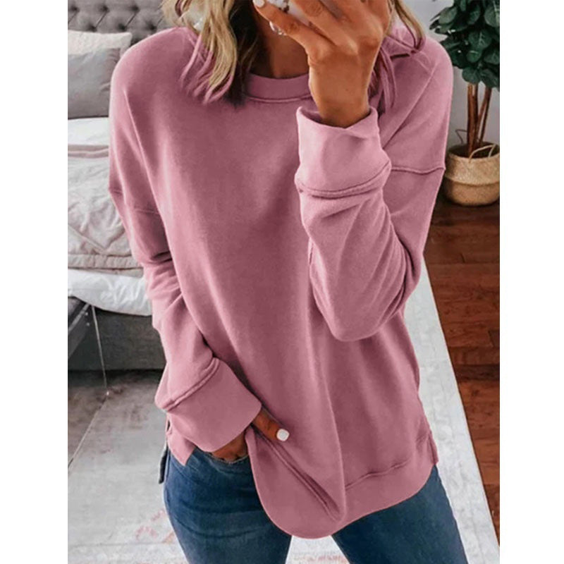Women’s Casual Round Neck Long Sleeve T-Shirt