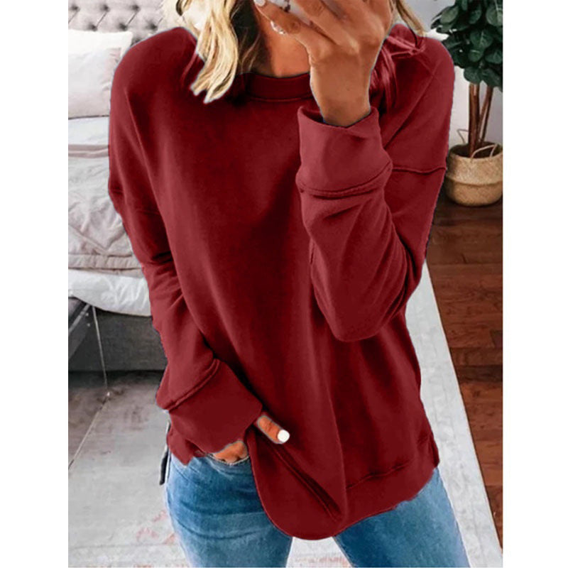 Women’s Casual Round Neck Long Sleeve T-Shirt