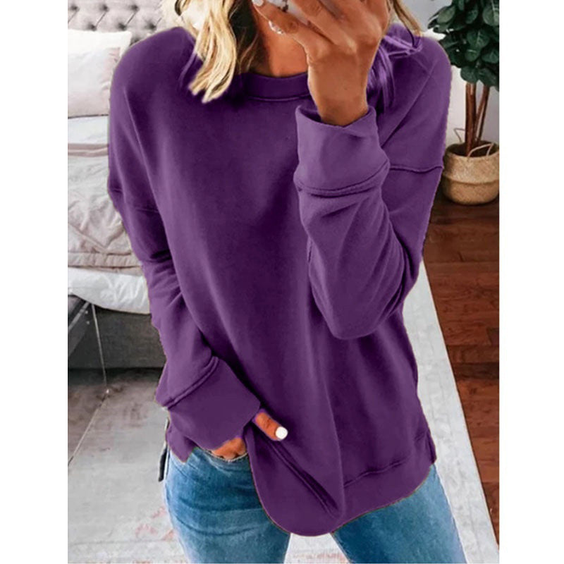 Women’s Casual Round Neck Long Sleeve T-Shirt