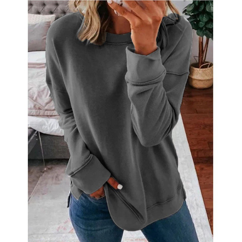 Women’s Casual Round Neck Long Sleeve T-Shirt