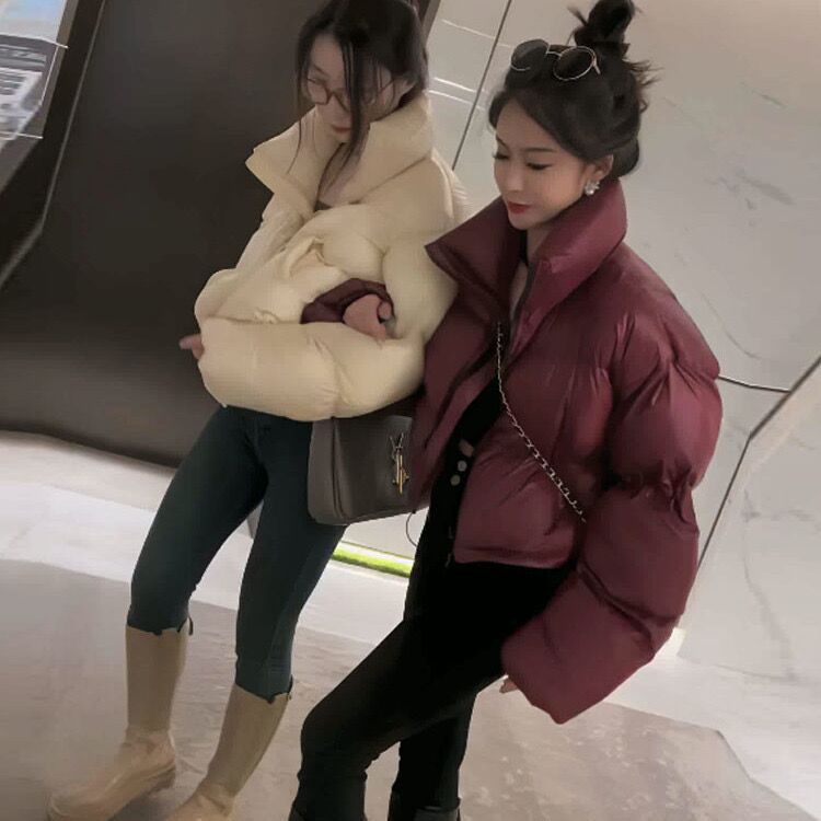 Women’s Stylish Bread Coat – Warm Puffer Jacket