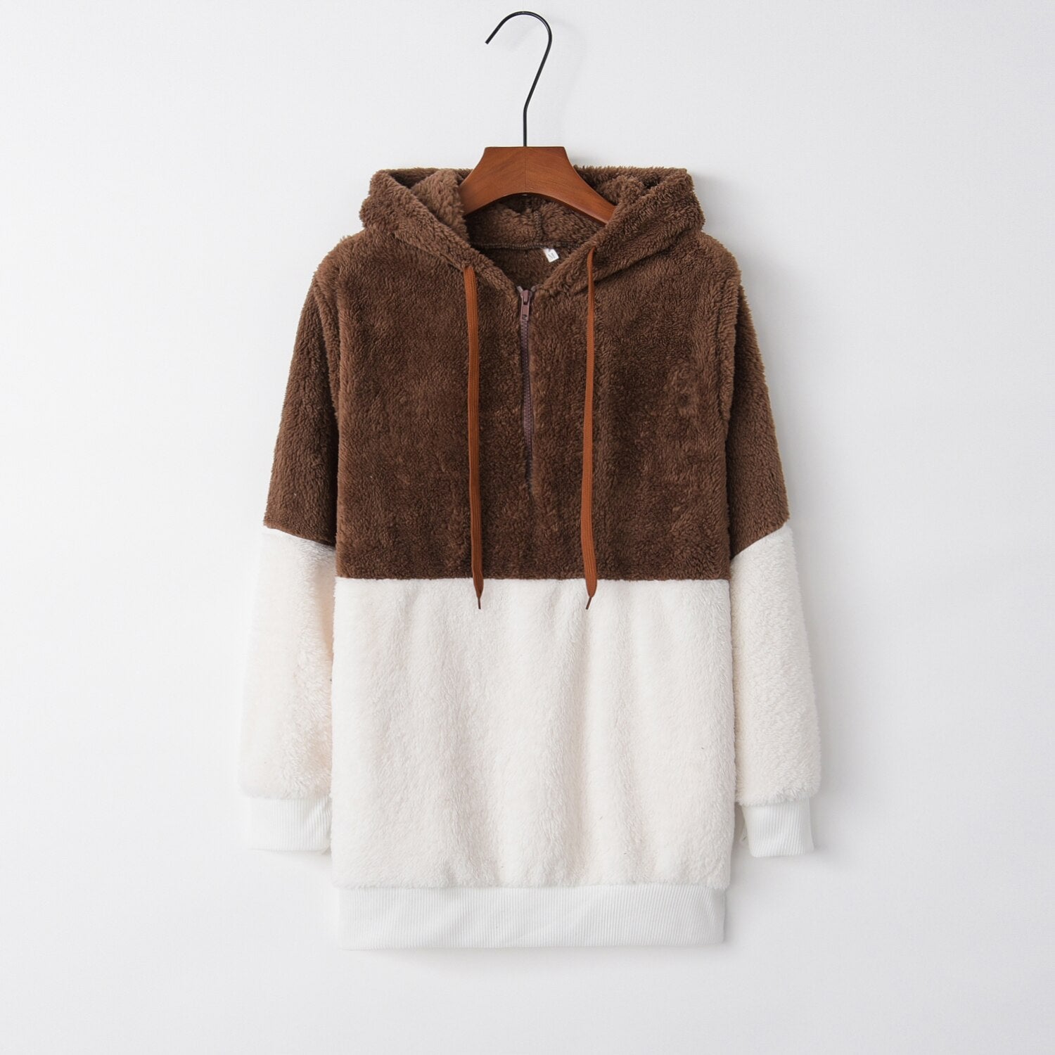 Women’s Hooded Sweater Coat – Solid Color Style