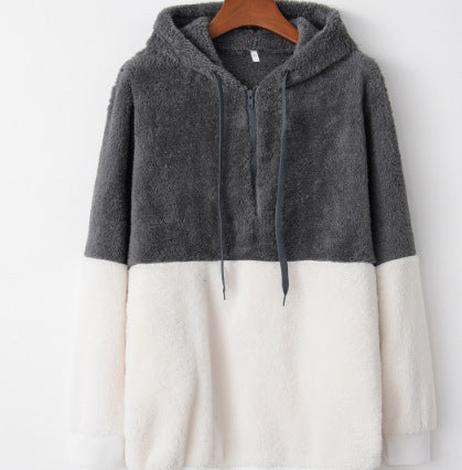 Women’s Hooded Sweater Coat – Solid Color Style