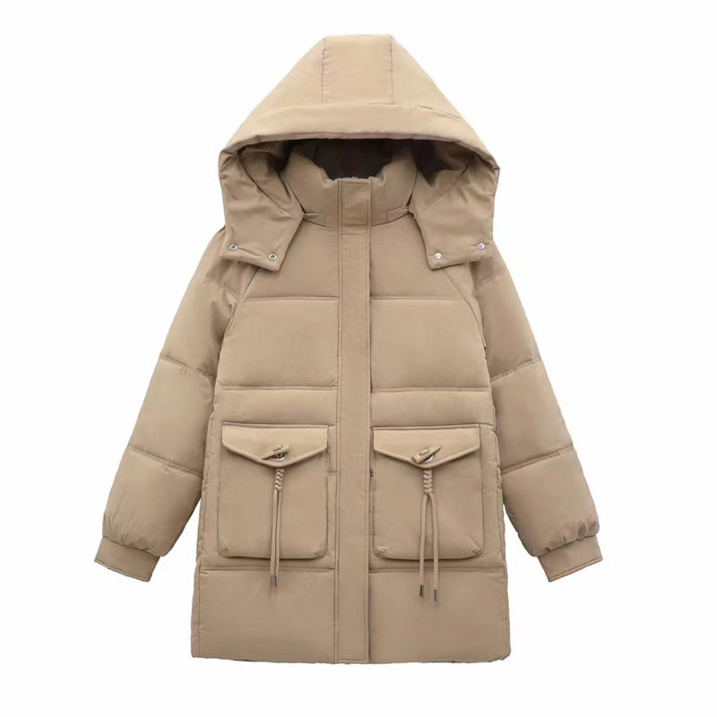 New Women's Winter Korean-style Cotton Coat Thick Mid-length