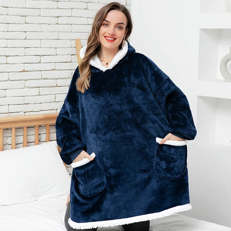 TV Blanket Sweater – Warm Couple Nightwear
